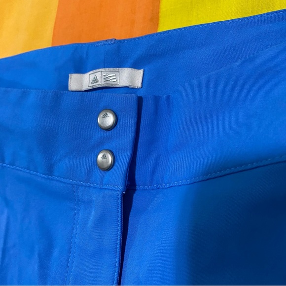 Adidas Stretchy Golf Blue Essentials 7" Flat Front Shorts Women's 12 Athletic - Picture 6 of 13